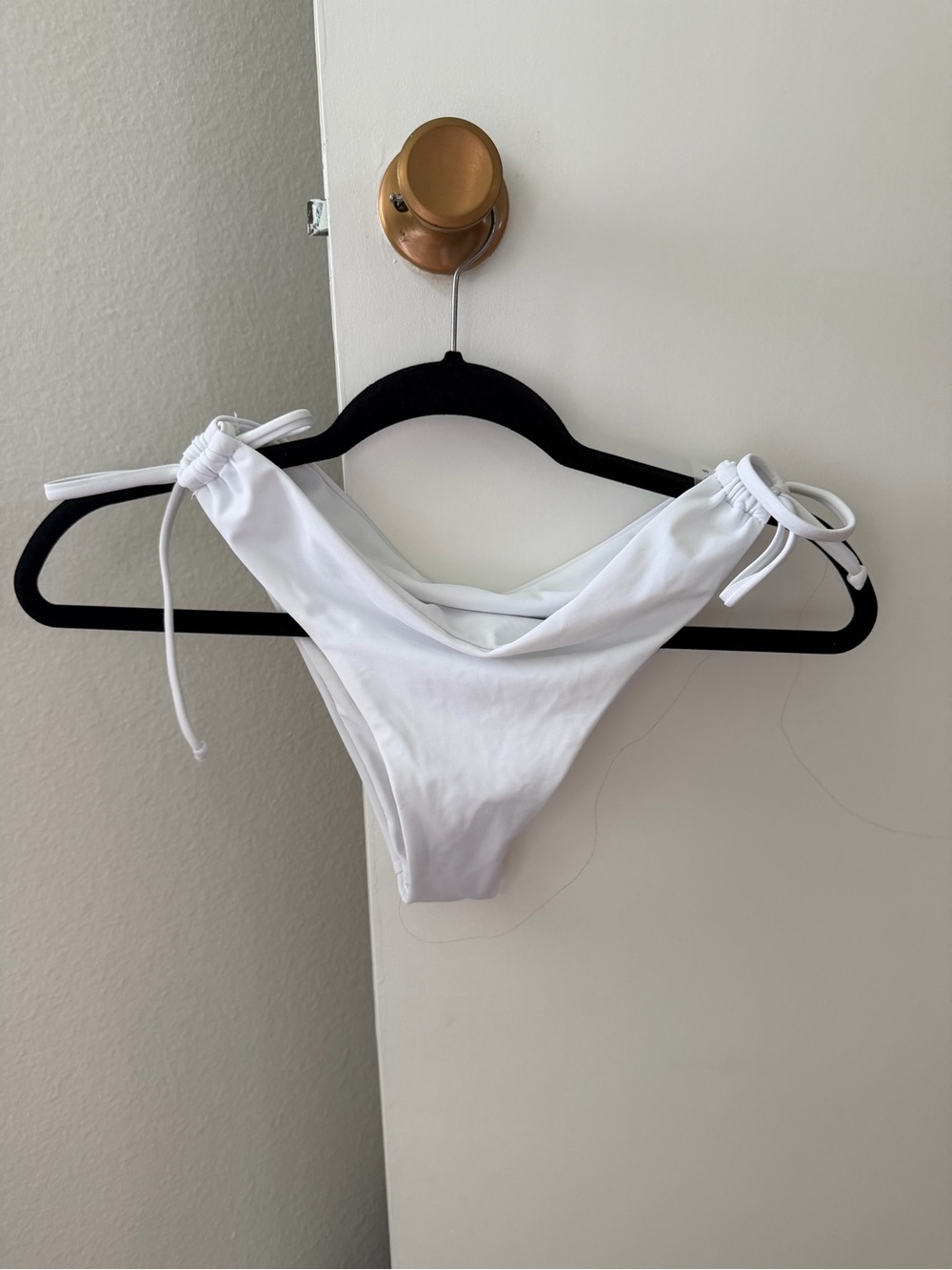 NWT white bikini bottom size small
